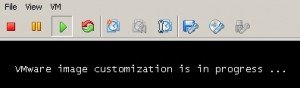 "VMware image customization is in progress" Meldung